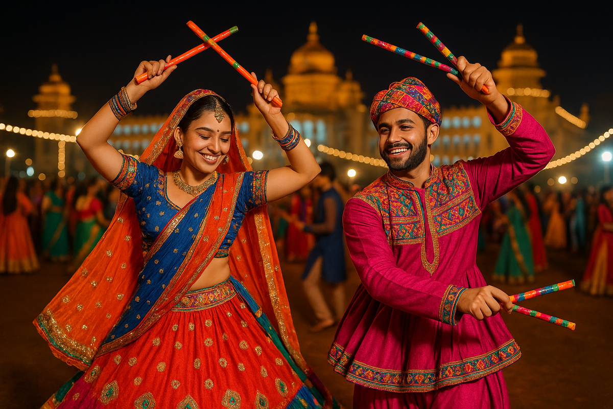 Navratri in Bangalore 2025 - Best Garba Nights, Dandiya Events & Travel Guide