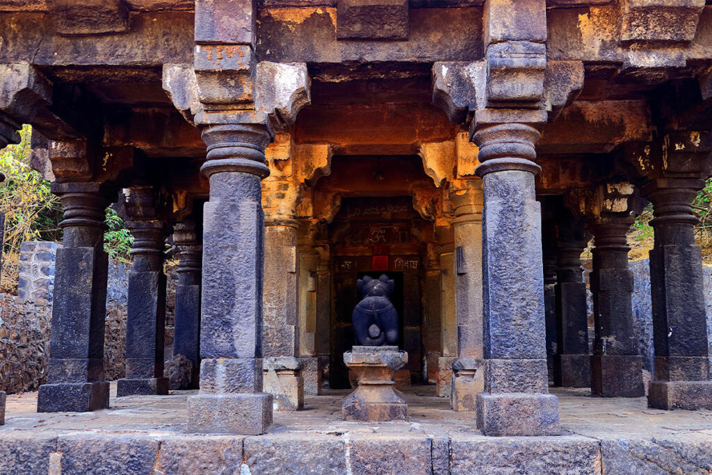 Shive temple at Rajmachi fort