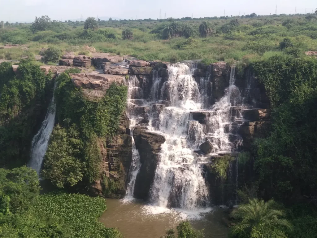 Etthipothala water falls near Nagarjuna Sagar