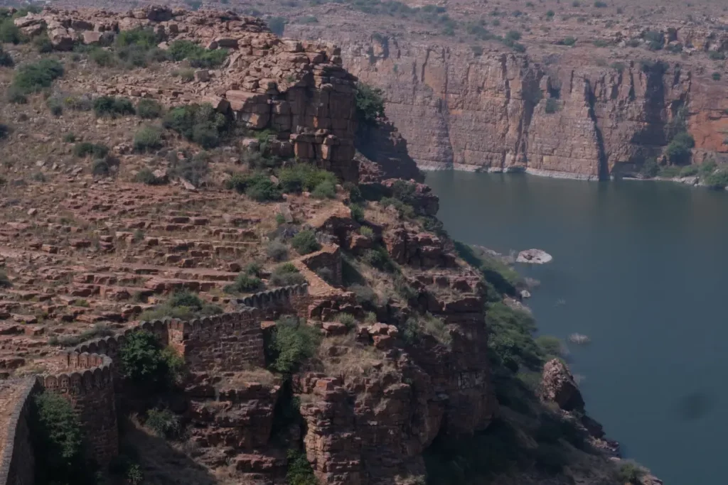 Beautiful natural river gorge