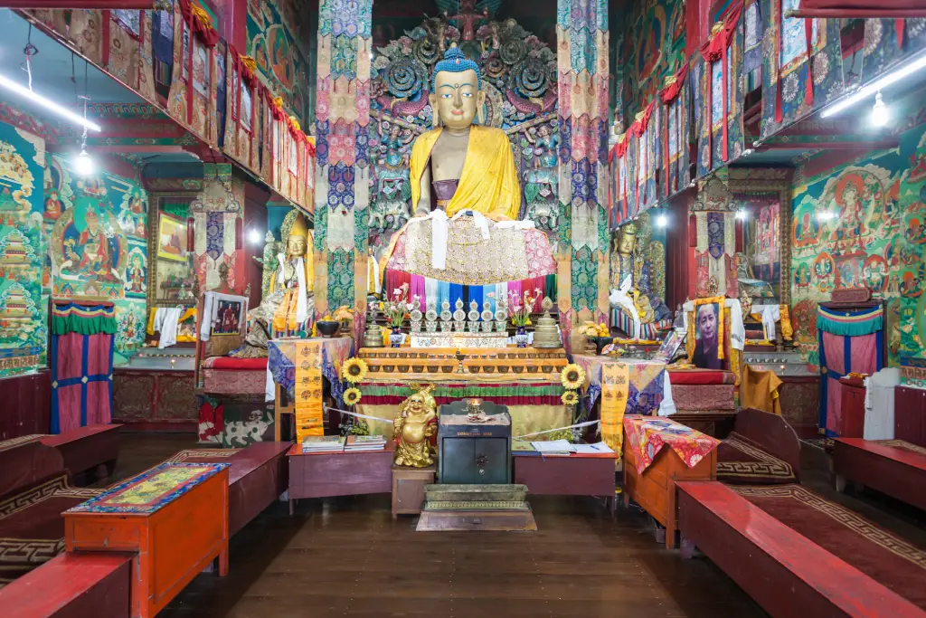 Ghoom Monastery interior