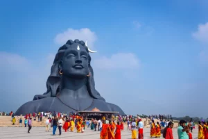 Praying Lord Shiva Statue in Isha Yoga