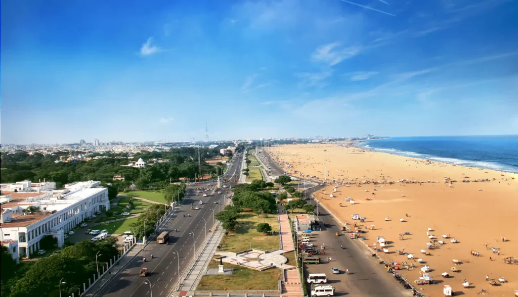 Marina Beach in Chennai