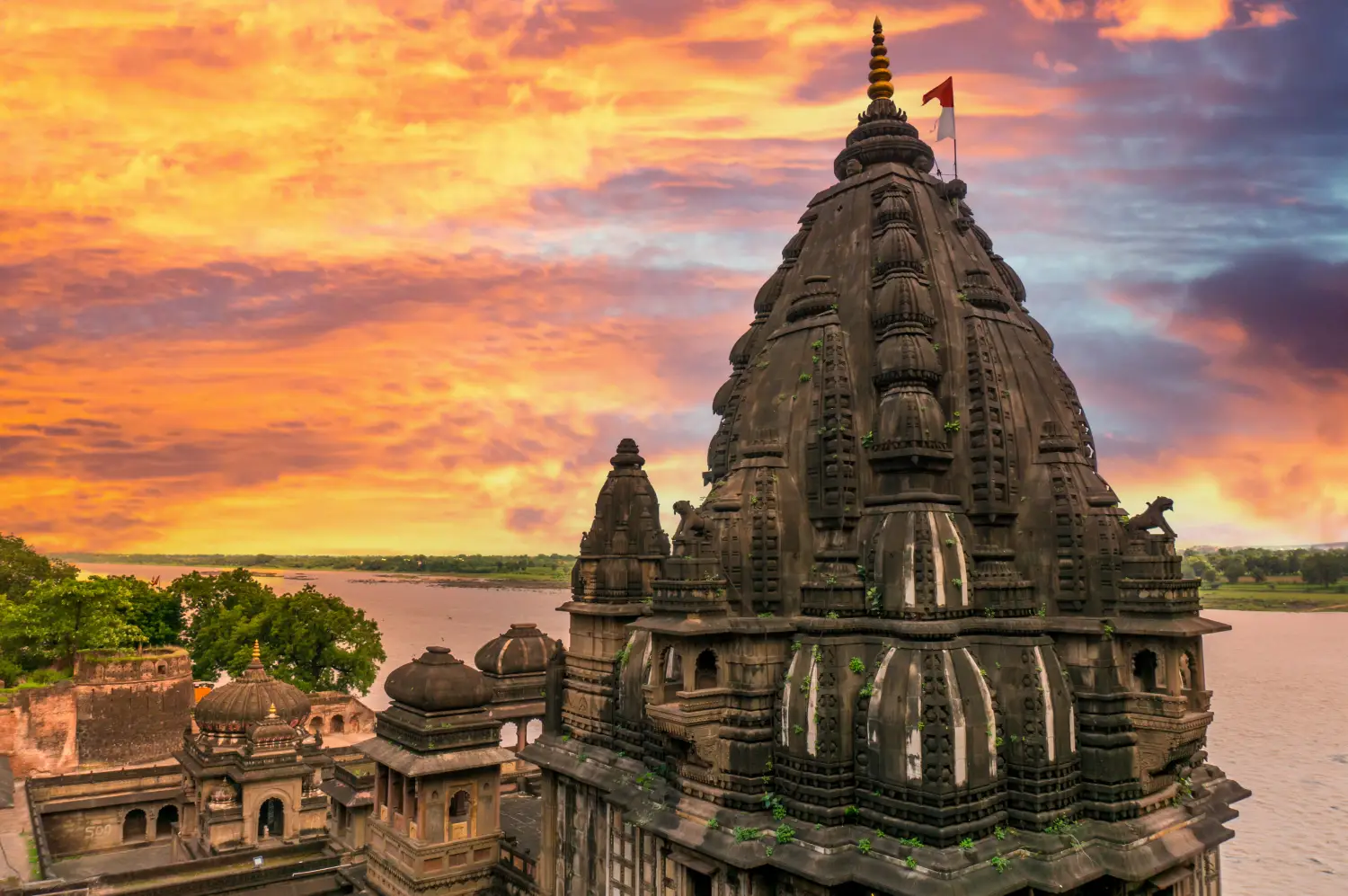 Fort of Maheshwar in Madhya Pradesh.