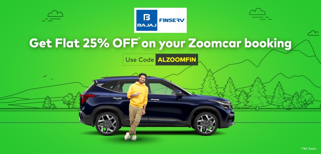 Rent a car in easy steps with Zoomcar Bajaj Finserv